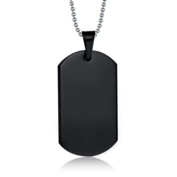 Dogtag Necklace Titanium - LK104