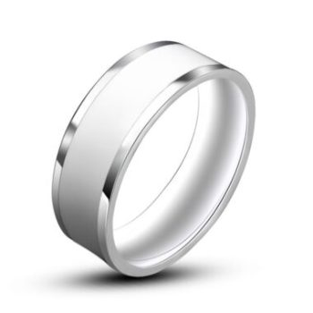 Ring Silver X White Titanium - RT54