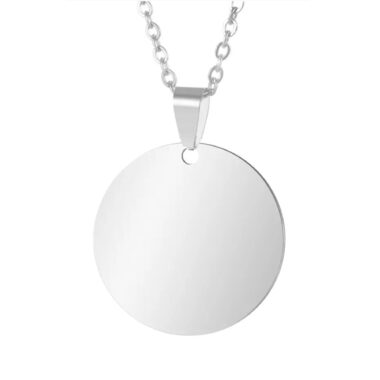 Circle Necklace Titanium - LK103