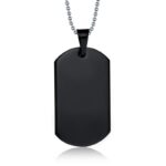 Dogtag Necklace Titanium - LK104