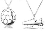 Football/Shoes Necklace Titanium - LK24