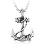 Anchor Necklace Titanium - LK32