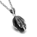 Eagle Claw Necklace Titanium - LK34