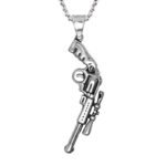 Gun Titanium Necklace - LK35