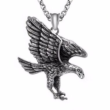 Eagle Necklace Titanium - LK38