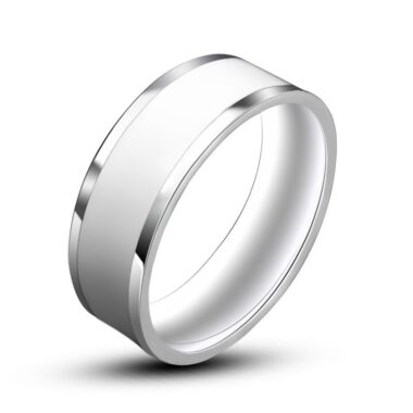 Ring Silver X White Titanium - RT54