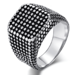 Titanium Square Punk Ring - RT146