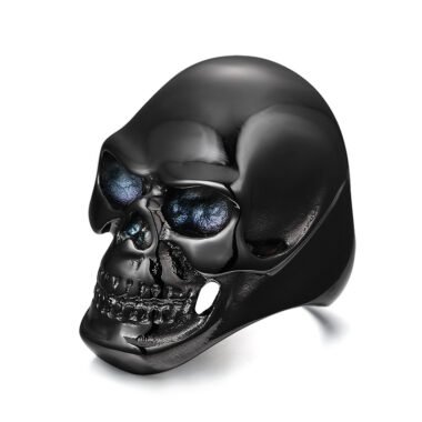 Skull Black Ring Titanium - RT42