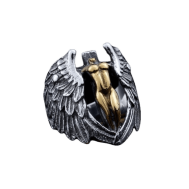 Titanium Ring Silver X Gold - RT90