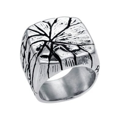 Ring Silver X Black S-Steel - RTN3