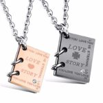 Necklace Book Couples Titanium - CP18
