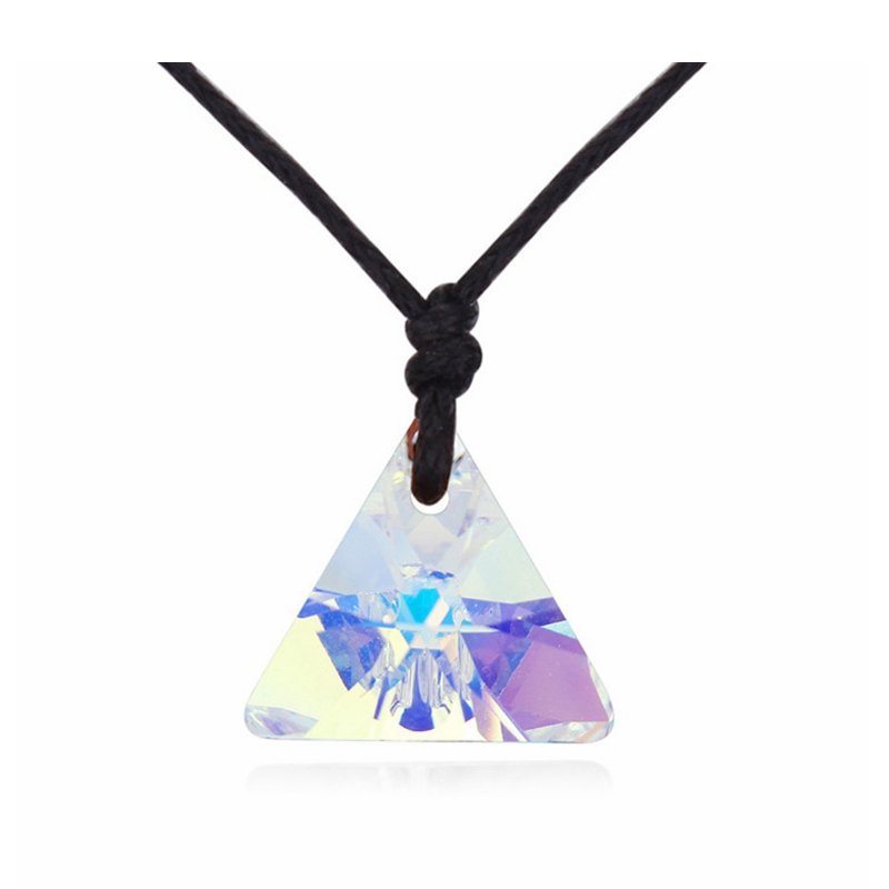 Original-Genuine-Blue-Crystal-From-Swarovski-Elements-Concise-Necklace-Pendant-With-Rope-Chain-Fashion-Jewelry-For