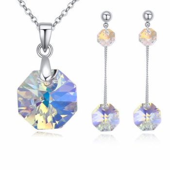 Necklace & Earning Swarovski Crystal - CR1