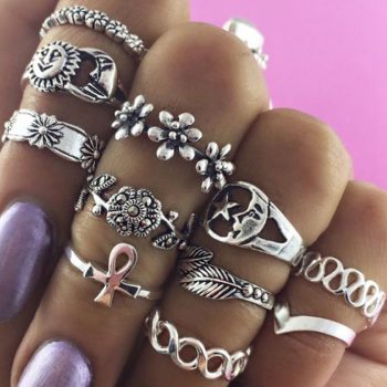 Set Of S.Steel Rings - GL37