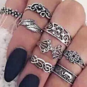 Set Of S.Steel Rings - GL38