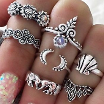 Set Of S.Steel Rings - GL39