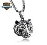 Tiger Necklace Titanium - LK107