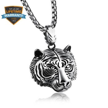 Tiger Necklace Titanium - LK107
