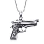 Gun Necklace Titanium - LK30