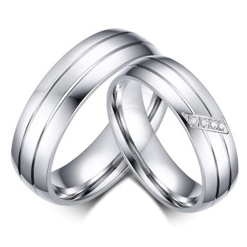 Diamond Couple Rings Titanium - RT6
