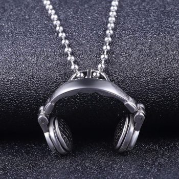Headphone Necklace Titanium - LK29