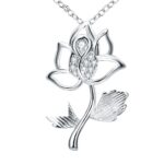 Zircon Flower Titanium Necklace – GL62