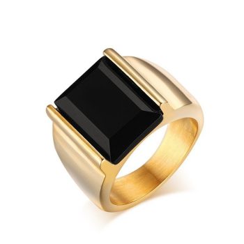 Gold Titanium Ring - RT214